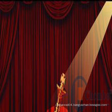 china fiber optic lighting stage curtain